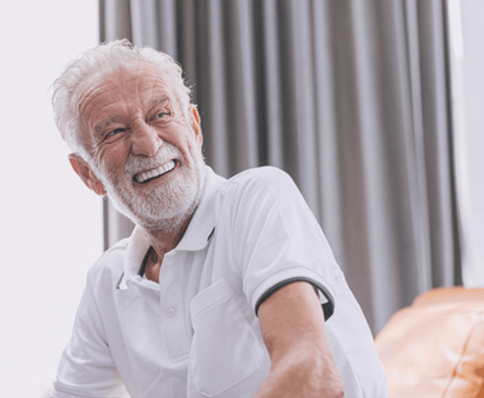 Man smiling with dentures