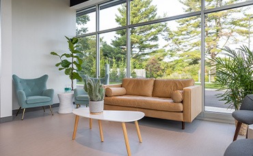 Reception area in North Attleboro dental office